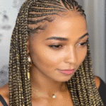 Highlighted Fulani Braids