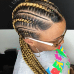 Ombre Feed-In Cornrows